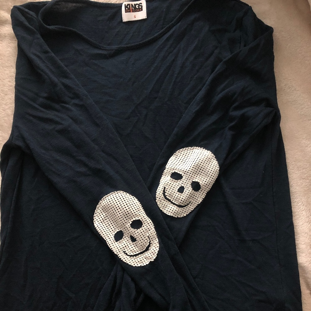 King of Cole Long Sleeve with Skull Elbow Patches